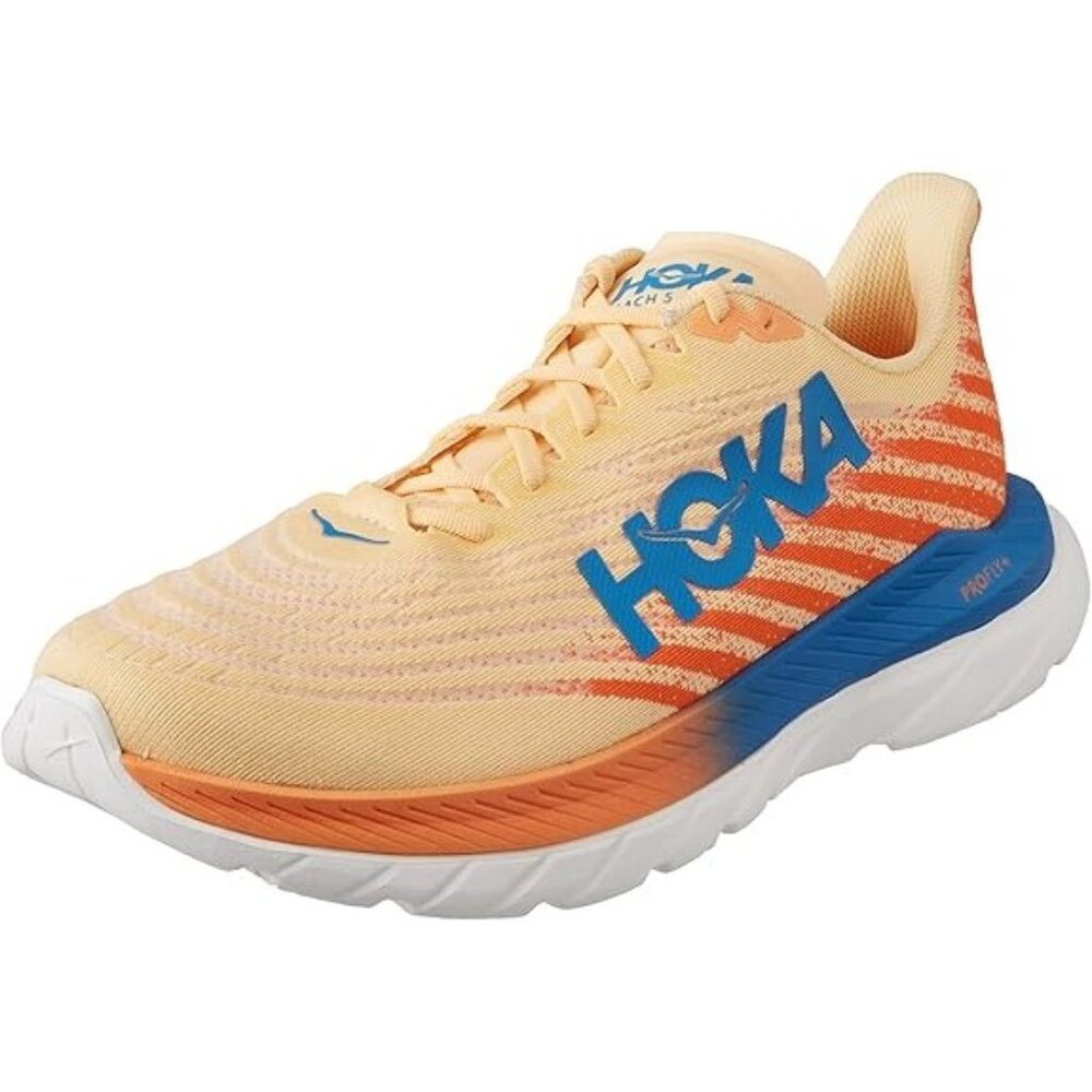 HOKA ONE‎ ONE Men's Mach 5 Sneakers, Impala Vibrant Orange, Size 14